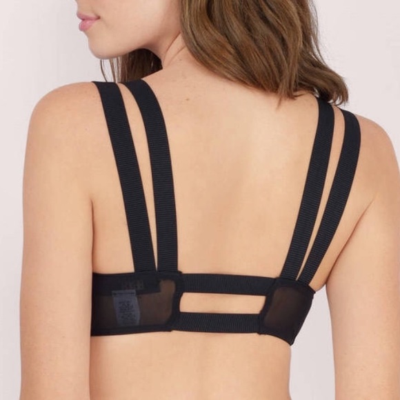 BEACH RIOT SLATE BLACK MESH BIKINI TOP - Picture 3 of 8